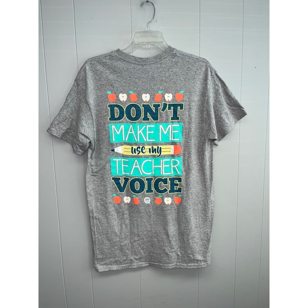 Girlie Girl Originals WOmen's‎ Teacher shirt Pencil Apple